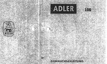 Load image into Gallery viewer, ADLER 196 GEBRAUCHSANLEITUNG DEUTSCH NAHMASCHINE