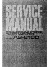 Load image into Gallery viewer, AKAI AS-8100 SERVICE MANUAL IN ENGLISH SURROUND STEREO TUNER AMPLIFIER