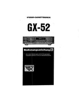 Load image into Gallery viewer, AKAI GX-52 BEDIENUNGSANLEITUNG DEUTSCH STEREO-CASSETTENDECK