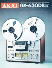 Load image into Gallery viewer, AKAI GX-630DB CATALOG INCLUDING TECHNICAL DATA IN ENGLISH STEREO TAPE DECK