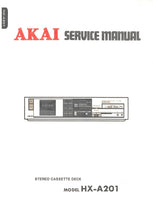 Load image into Gallery viewer, AKAI HX-A201 SERVICE MANUAL IN ENGLISH STEREO CASSETTE DECK