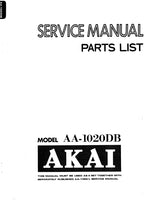 Load image into Gallery viewer, AKAI AA-1020DB SERVICE MANUAL IN ENGLISH STEREO RECEIVER