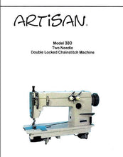 Load image into Gallery viewer, ARTISAN MODEL 380 INSTRUCTION BOOK IN ENGLISH SEWING MACHINE