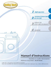 Load image into Gallery viewer, BABY LOCK BL50A RACHEL MANUEL D'INSTRUCTIONS FRANCAIS MACHINE A COUDRE