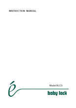 Load image into Gallery viewer, BABY LOCK BLCS INSTRUCTION MANUAL ENGLISH SEWING MACHINE