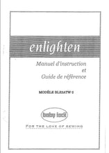 Load image into Gallery viewer, BABY LOCK BLE3ATW-2 ENLIGHTEN MANUEL D'INSTRUCTIONS FRANCAIS MACHINE A COUDRE