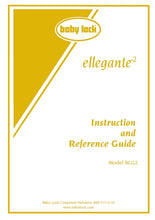 Load image into Gallery viewer, BABY LOCK BLG2 ELLEGANTE 2 INSTRUCTION AND REFERENCE GUIDE ENGLISH SEWING MACHINE