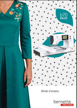 Load image into Gallery viewer, BERNETTE B70 DECO MODE D'EMPLOI FRANCAIS MACHINE A COUDRE