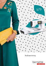 Load image into Gallery viewer, BERNETTE B79 BRUKSANVISNING SW SYMASKIN