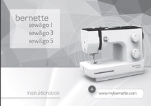 Load image into Gallery viewer, BERNETTE SEW & GO 1 3 5 INSTRUKTIONSBOK SW SYMASKIN