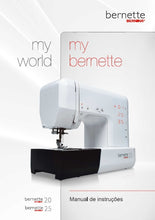 Load image into Gallery viewer, BERNETTE 20 25 MANUAL DE INSTRUCOES PORT BR MAQUINA DE COSTURA