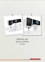 Load image into Gallery viewer, BERNINA 435 BLACK EDITIION USER MANUAL ENGLISH SEWING MACHINE