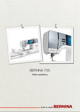 Load image into Gallery viewer, BERNINA 735 BEDIENUNGSANLEITUNG DEUT NAHMASCHINE