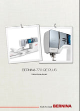 Load image into Gallery viewer, BERNINA 770 QE PLUS INSTRUCCIONES DE USO ESP MAQUINA DE COSER