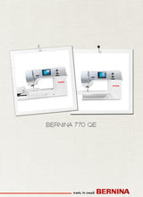 Load image into Gallery viewer, BERNINA 770 QE USER MANUAL ENGLISH SEWING MACHINE