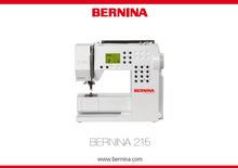 Load image into Gallery viewer, BERNINA 215 MANUAL DE INSTRUCCIONES ESP MAQUINA DE COSER