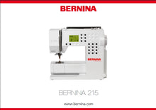 Load image into Gallery viewer, BERNINA 215 MODE D'EMPLOI FRANCAIS MACHINE A COUDRE