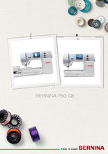 Load image into Gallery viewer, BERNINA 750 QE INSTRUCTION MANUAL ENGLISH SEWING MACHINE