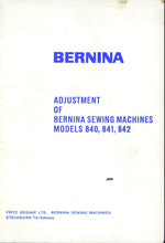 Load image into Gallery viewer, BERNINA 780 INSTRUCTION MANUAL ENGLISH SEWING MACHINE