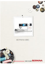 Load image into Gallery viewer, BERNINA 880 BEDIENUNGSANLEITUNG DEUT NAHMASCHINE