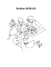 Load image into Gallery viewer, BROTHER 681B-UG INSTRUCTION MANUAL ENGLISH SEWING MACHINE