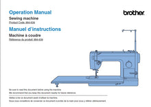 Load image into Gallery viewer, BROTHER 884-639 OPERATION MANUAL MANUEL D'INSTRUCTIONS ENGLISH FRANCAIS SEWING MACHINE MACHINE A COUDRE