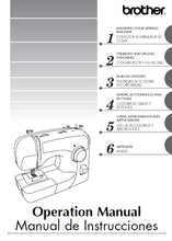 Load image into Gallery viewer, BROTHER 885-S28 885-S29 OPERATION MANUAL MANUAL DE INSTRUCCIONES ENGLISH ESPANOL SEWING MACHINE