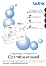Load image into Gallery viewer, BROTHER 885-S38 OPERATION MANUAL ENGLISH SEWING MACHINE
