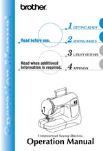 Load image into Gallery viewer, BROTHER 885-S60 OPERATION MANUAL ENGLISH SEWING MACHINE