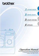 Load image into Gallery viewer, BROTHER 885-V12 885-V13 OPERATION MANUAL ENGLISH SEWING MACHINE