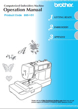 Load image into Gallery viewer, BROTHER 885-V51 OPERATION MANUAL ENGLISH SEWING MACHINE