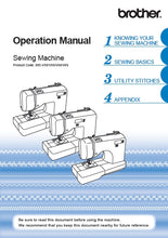 Load image into Gallery viewer, BROTHER 885-V58 885-V59 885-V68 885-V69 OPERATION MANUAL ENGLISH SEWING MACHINE