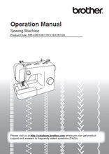 Load image into Gallery viewer, BROTHER 885-X06 885-X08 885-X16 885-X18 885-X26 885-X28 OPERATION MANUAL ENGLISH SEWING MACHINE