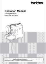 Load image into Gallery viewer, BROTHER 885-X36 885-X38 OPERATION MANUAL ENGLISH SEWING MACHINE