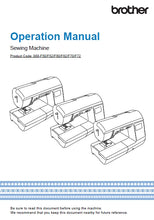 Load image into Gallery viewer, BROTHER 888-F50 888-F52 888-F60 888-F62 888-F70 888-F72 OPERATION MANUAL ENGLISH SEWING MACHINE