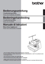 Load image into Gallery viewer, BROTHER AIRFLOW 3000 BEDIENUNGSANLEITUNG BEDIENINGSHANDLEIDING MANUALE DI ISTRUZIONI DE NL IT NAHMASCHINE NAAIMACHINE MACCHINA DA CUCIRE