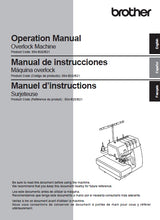 Load image into Gallery viewer, BROTHER AIRFLOW 3000 MANUEL D'INSTRUCTIONS MANUAL DE INSTRUCCIONES OPERATION MANUAL FRANCAIS ESPANOL ENGLISH MACHINE A COUDRE MAQUINA DE COSER SEWING MACHINE