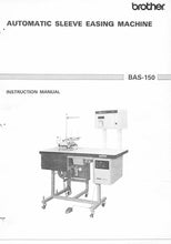 Load image into Gallery viewer, BROTHER BAS-150 INSTRUCTION MANUAL ENGLISH SEWING MACHINE
