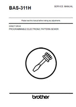 Load image into Gallery viewer, BROTHER BAS-311H SERVICE MANUAL BOOK IN ENGLISH SEWING MACHINE