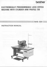 Load image into Gallery viewer, BROTHER BAS-320 INSTRUCTION MANUAL ENGLISH SEWING MACHINE