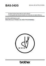 Load image into Gallery viewer, BROTHER BAS-342G MANUAL DE INSTRUCCIONES ESPANOL MAQUINA DE COSER
