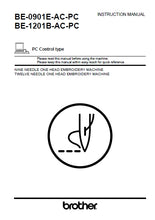 Load image into Gallery viewer, BROTHER BE-0901E-AC-PC BE-1201B-AC-PC INSTRUCTION MANUAL BOOK IN ENGLISH SEWING MACHINE