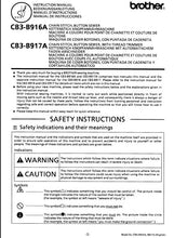 Load image into Gallery viewer, BROTHER CB3-B916A CB3-B917A INSTRUCTION MANUAL BOOK IN ENGLISH DEUTSCH FRANCAIS ESPANOL SEWING MACHINE