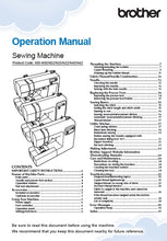 Load image into Gallery viewer, BROTHER CS5055 OPERATION MANUAL ENGLISH SEWING MACHINE