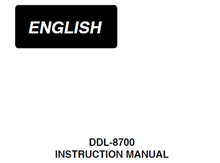 Load image into Gallery viewer, BROTHER DDL-8700 INSTRUCTION MANUAL BOOK IN ENGLISH SEWING MACHINE