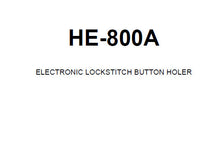 Load image into Gallery viewer, BROTHER HE-800A INSTRUCTION MANUAL BOOK IN ENGLISH SEWING MACHINE