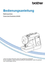 Load image into Gallery viewer, BROTHER INNOV-IS A65 BEDIENUNGSANLEITUNG DEUTSCH NAHMASCHINE