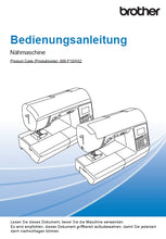 Load image into Gallery viewer, BROTHER INNOV-IS F410 BEDIENUNGSANLEITUNG DEUTSCH NAHMASCHINE