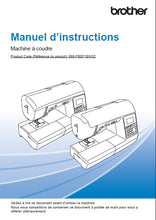 Load image into Gallery viewer, BROTHER INNOV-IS F410 MANUEL D'INSTRUCTIONS FRANCAIS MACHINE A COUDRE