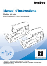 Load image into Gallery viewer, BROTHER INNOV-IS F540E MANUEL D'INSTRUCTIONS FRANCAIS MACHINE A COUDRE